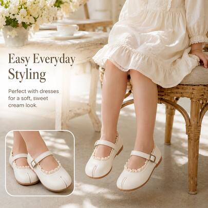 2026 New Baby Girl Soft Sole Walking Shoes, Casual Fashion Toddler Slip-On Shoes With White Ruffle Trim