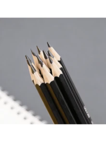 مجموعة أقلام رسم 12 قطعة، تشمل 2H وHF وHB وB و2B-8B، أقلام رسم خشبية ناعمة ببرميل سداسي الأضلاع، العودة إلى المدرسة، لوازم تعليمية - A - مشاهدة 4