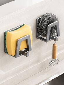 2 piezas Ganchos de pared de acero inoxidable, instalación fácil, almacenamiento multifuncional, adecuado para cocina, dormitorio, baño, ganchos prácticos modernos, respaldo adhesivo fuerte - Varios estilos y colores - Ver 2