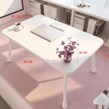 Foldable Desk, Home Office, Simple Bedroom, Sitting, Writing Desk - White - View 6