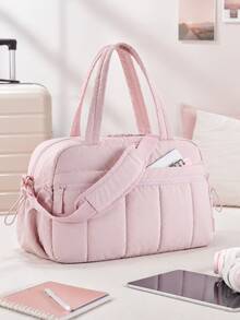 Large Capacity Travel Bag, New Short Trip Lightweight Luggage Organizer, Portable Makeup Bag, Travel Toiletry Bag, Travel Luggage Bag, Sports Fitness Bag, Multi-Compartment Lightweight Handbag, Campus Essentials, College Dorm Essentials - View 11