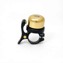 1pc Gold Bicycle Bell, Exquisite Compact Classic Manual Trigger Bell For Mountain And Road Bikes - Gold - View 10