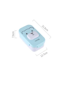 Cartoon Animal Compartment Lunch Box, PP Plastic, Lightweight And Airtight, Portable Size, Microwave , Ideal For Students Commuting, Picnics, Spring Outings, And Holiday Meal Preparation.University Essentials - Multicolor - View 15