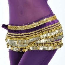 1 pieza Cadena de cintura con cuentas redondas pequeñas súper pesada, cadena de cintura de danza del vientre dorada, cinturón de cintura de danza del vientre, perfecta para danza del vientre, festivales, fiestas, ropa de playa, accesorios de playa para mujeres - Multicolor - Ver 16