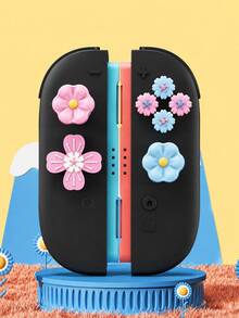 2pcs 3D Skull Joystick Caps + ABXY Button Caps Set, Compatible With Switch NS / Switch OLED / Switch Lite Joy-Con Controllers, Anti-Slip Silicone Joystick Protective Covers And Directional Button Caps Decoration, Soft TPU Material Wear-Resistant And Sweat-Proof, Enhance Gaming Control Feel, DIY Personalized Gaming Accessories, Compatible With Switch Players Gift, Couple Gaming Decoration, Halloween Gift. - View 11