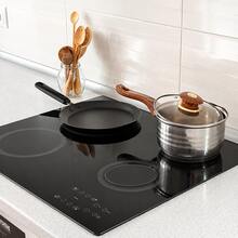 3/4pcs Induction Cooktop Mat, Non-Slip Silicone Heat Resistant Pad, Durable And Easy To Clean Silicone Insulation Mat, Kitchen Supplies With Portable Hanging Hole - View 3