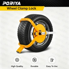 PORIYA Wheel Lock Clamp Car Caravan Trailer Security Keys Heavy Duty 13''-15'' - Wheel Clamp Lock - View 3