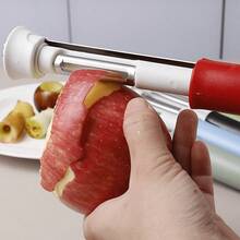 1pc Minimalist Kitchen Style All-In-One 2-In-1 Stainless Steel Apple Peeler And Corer, Equipped With Comfortable Grip Handle And Sharp Cutting Blade, Quickly Removes Fruit Cores And Separates Flesh, Multi-Functional Fruit And Vegetable Processing Tool, Essential Home Kitchen Accessory, Practical Kitchen Gift For New Year, Valentine's Day, Mother's Day, Father's Day, Graduation Season - Multicolor - View 9