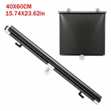 1pc Automatic Retractable Car Sunshade, PVC Heat-Insulating Roller Blind Sun Protection Cover, Car Adsorption-Style Blackout Curtain, UV-Resistant Heat-Insulating Curtain, Easy Installation, Suitable For Most Car Models, Heat-Insulating Sunshade - A - View 13