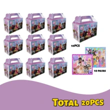 Roblox 20件組 10.5-18cm 紙盒與餐巾紙套組，卡通遊戲派對小禮品，適用於生日、婚禮、節日、居家裝飾、房間佈置、紓壓玩具禮物、美國日 - Roblo girl 紙匣 紙巾 - 查看 8