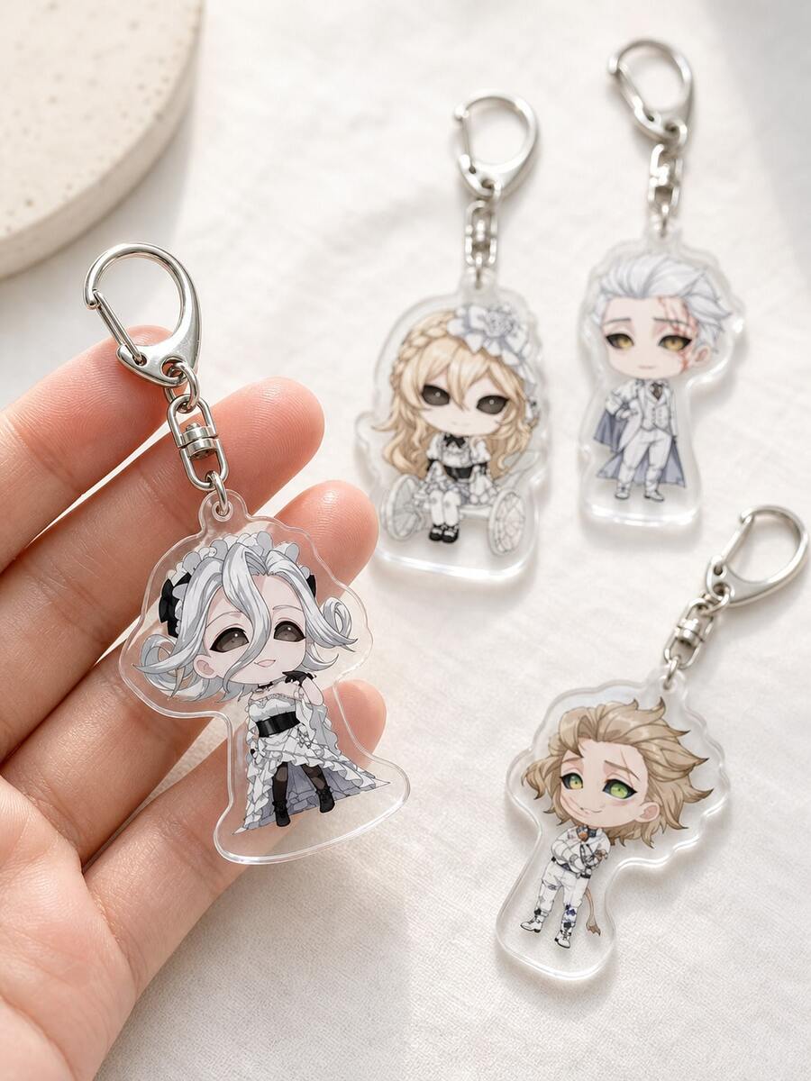 1/4 Buah Gantungan Kunci Akrilik Karakter Game Identity V Chibi. Menampilkan Gaya Gotik Gelap Klasik, Menciptakan Kembali Desain Mata Kancing Ikonik, Dengan Penampilan yang Imut dan Personalisasi yang Kuat. Ini adalah aksesori keren untuk pemain atau penggemar anime, langsung menambahkan pesona misterius pada tas, gantungan tas bergaya Jepang yang modis, aksesori gantungan kunci yang imut, dekorasi ransel, hadiah sempurna untuk penggemar, hadiah liburan, cocok untuk pria dan wanita. - Banyak warna 2 - View 1