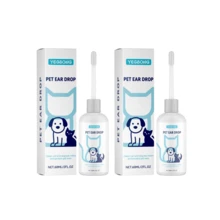 Pet Ear Drops For Cats And Dogs, Gentle Ear Canal Cleaner And Nourishing Ear Care Drops - Multicolor - View 10