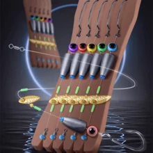 ANFS 15pcs Premium Jig Head Wide Belly Crank Hook Set, Fishing Hook Set-Suitable Fishing Gear Essential Fishing Gear Finished Set - Multicolor - View 2