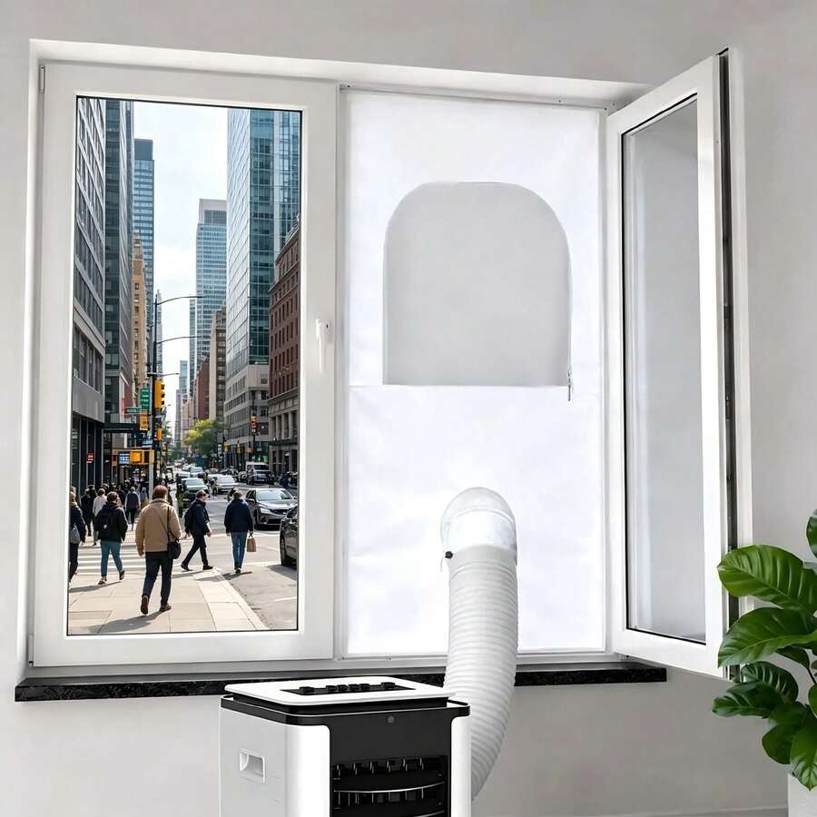 Portable Air Conditioner Window Seal Strip: Tailored For Your Windows - White - View 1