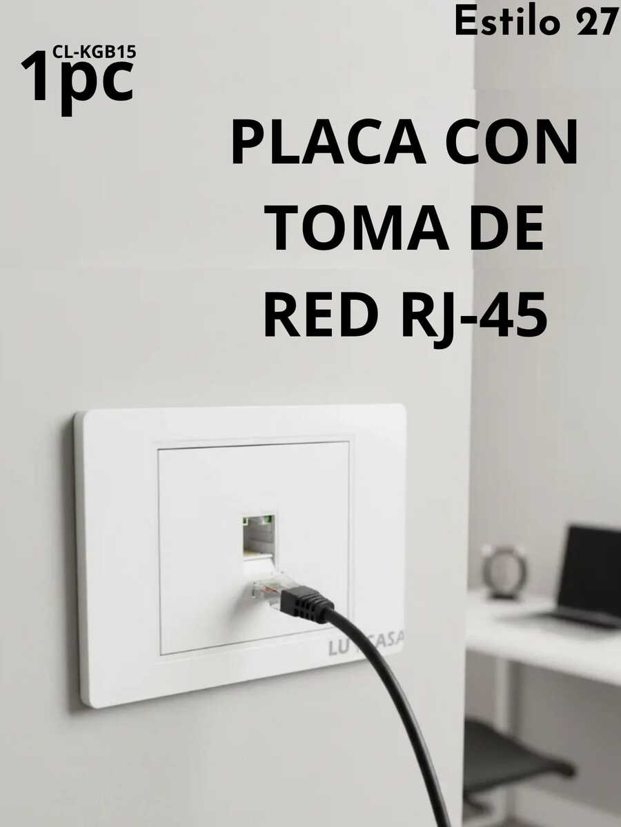 Placa armada, contacto dúplex, Placa Contacto Doble Con 2 Puertos USB Dúplex Resistente a Manipulaciones, Doble Contacto Normal y USB de Alta Velocidad, Diseño Moderno y Elegante, diferentes modelos diseños de placa con interruptor escalera y sencillo - estilo 27 - Ver 1