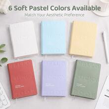 1pc Thick PU Leather Mini Notebook, 320 Pages Blank Pocket Diary, Portable And Practical, Suitable For Daily Planning, Note-Taking And On-The-Go Use School Supplies - Mixed color - View 10