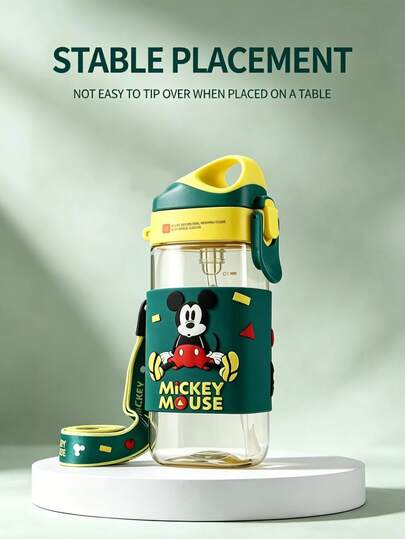 Miniso Disney Collaboration Water Cup 280ML Cute Mickey Cartoon Cup Insulated Cup Straw Cup Travel Cup Portable Children's Gift Valentine's Day Gift