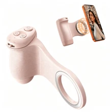 Asistente magnético multifuncional para cámara de teléfono, botón inalámbrico desmontable, mango de obturador Bluetooth universal para Apple y Android, estabilizador de selfie, herramienta de asistencia para fotografía y vlog de teléfono, batería recargable integrada de 55mAh - Ver 13
