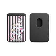 Cute Girly Sketch Style Leather Phone Card Holder Wallet For Magsafe Slim Magnetic Back Pocket Case Accessory - Multicolor - View 16