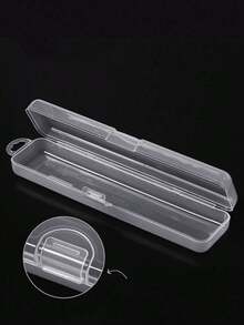 1-Paquete Caja de Almacenamiento Portátil para Cepillo de Dientes de Viaje - transparente - Ver 6