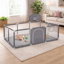 PANGDUBE Baby Bed Protection Rails - Grey - View 8