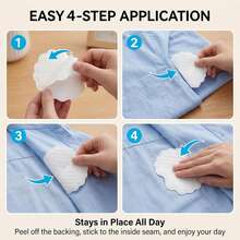 120/100/80/60/50/40/30/20/10pcs Ultra-Thin Self-Adhesive Disposable Underarm Sweat Pads, Soft Breathable High-Absorbency Stain-Proof Invisible Sweat Pads, Unisex, Suitable For Sports, Office, Travel And Daily Clothing Sweat Protection - Multiple Styles - View 7