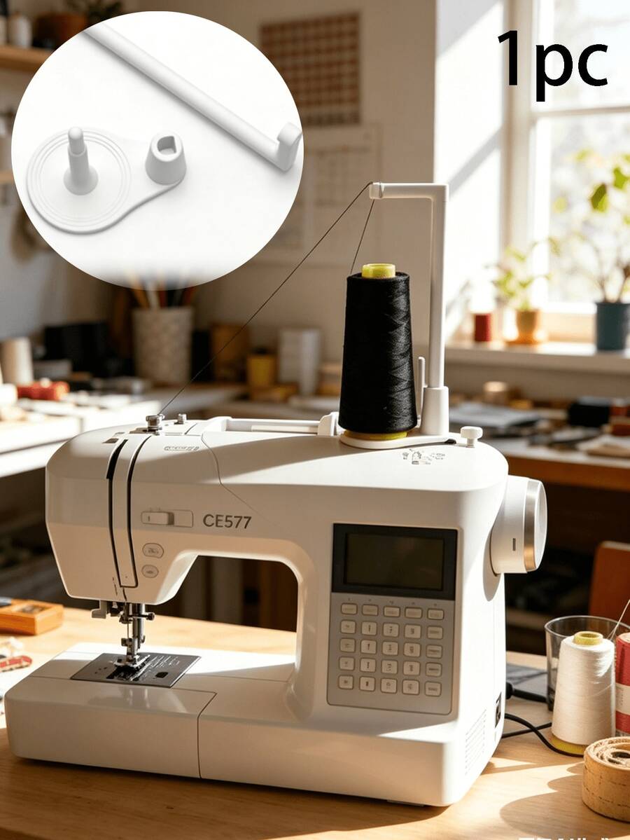 1pc Sewing Machine Top Thread Stand | Vertical Large Spool Holder | Anti-Tangle Thread Guide | Suitable For Home Sewing Machines And Sewing Machines | Improve Sewing Efficiency | Essential Accessory For Sewing Studio | Essential For Sewing Beginners - Multicolor - View 1