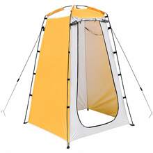 Portable Outdoor Changing Tent 1.2 X 1.2 X 1.85m Private Shower Tent, With Zipper Door, Support Poles, Ground Stakes And Storage Bag, Suitable For Camping, Beach, Poolside - A - View 11