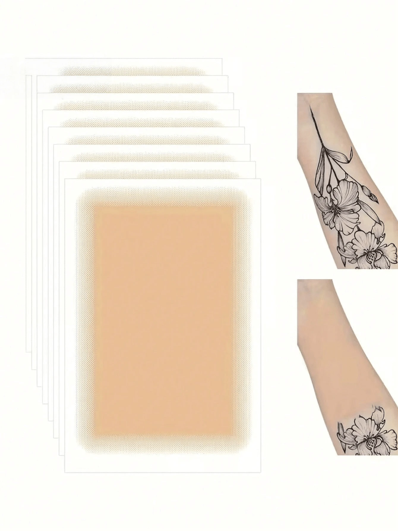 50/30/15/10/5 Pieces. Fragrance-Free, Waterproof, Thin & Natural Tattoo Cover Patches. Breathable, Suitable For All Skin Tones. Designed For Tattoos And Birthmarks. Travel Essentials, Small Items, Bandages, Tattoo Cover-Up, Contact Lenses.