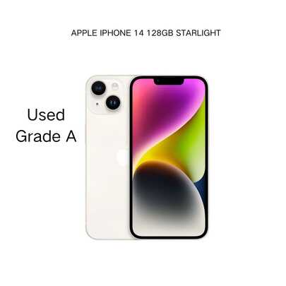 APPLE IPHONE 14 128GB STARLIGHT Grade A -Used