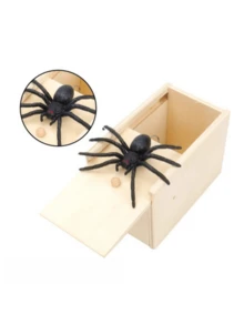 2pcs Scary Spider Box, Fake Insect Surprise, Suitable For Halloween, Christmas, April Fool's Day, Graduation Gifts And Giving - A - View 3