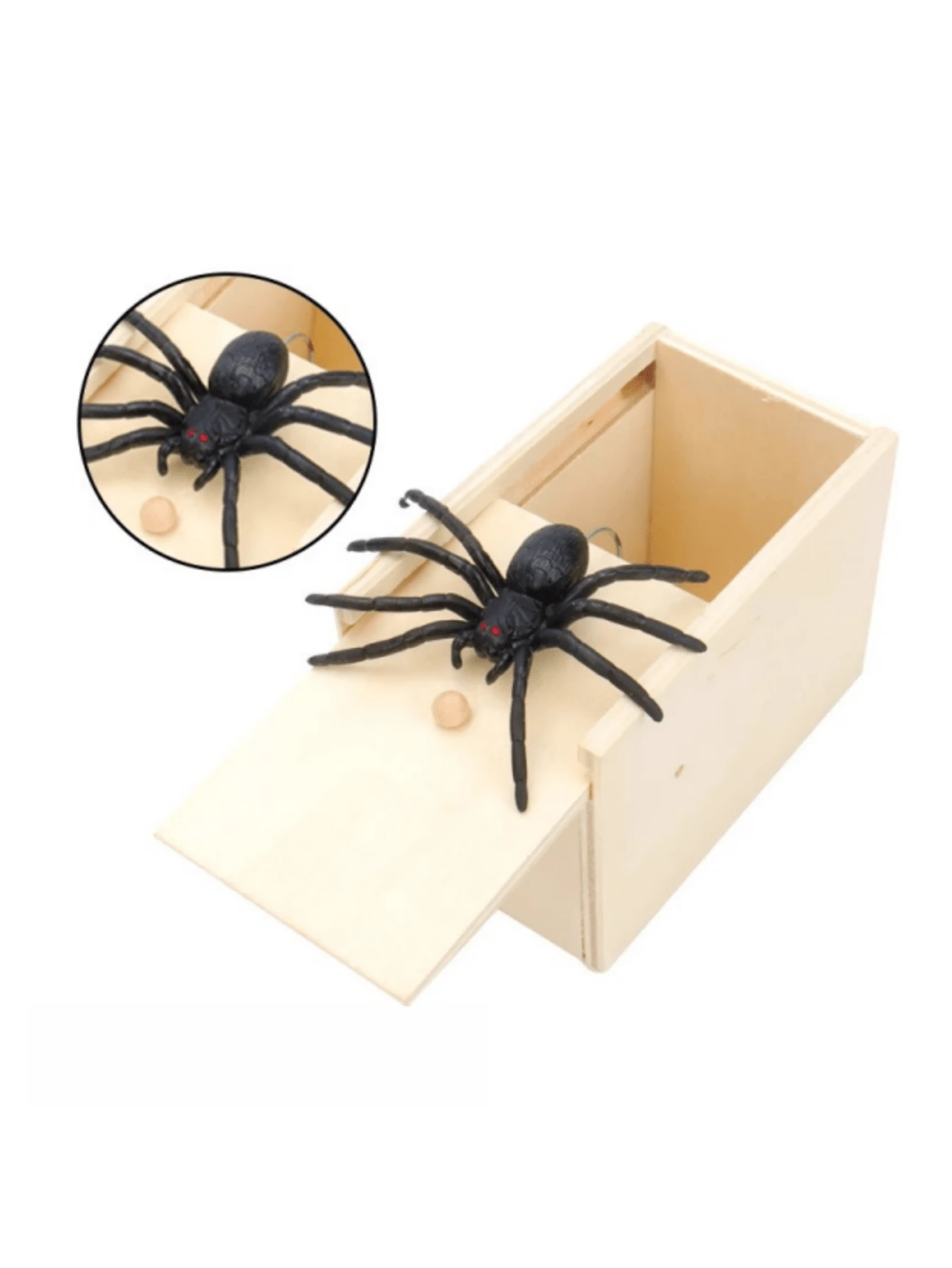 1pc Horror Spider Box, Fake Insect Surprise, Suitable For Halloween, Christmas, April Fools' Day, Graduation Gifts And Giveaways - A - View 1