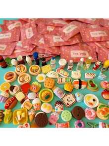 Marvel 30pcs New Miniature Food Blind Bag Mini Food Snack Model Toy Gift Realistic Small Decoration Birthday Party Holiday Gift (Random Color & Style) - Multicolor - View 1