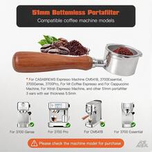 Bottomless Portafilter 51mm Compatible With CASABREWS CM5418, 5418Pro & 3700Essential - Stainless Steel 3-Ear Portafilter With Filter Basket - Multicolor - View 9