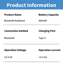 Teclado inalámbrico Bluetooth recargable, retroiluminación de 7 colores, compatible con Android Windows Tablets Teléfonos Pro Air Mini, OS/IOS 13 y versiones superiores - Ver 8