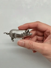 Vintage Mini Pig Soft Tape Measure, Metal Pig Sewing Ruler, Cute Pig Body Measuring Tape, Unique Gift For Quilting Enthusiasts, Crafters And Collectors - Multicolor - View 6