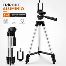102cm Aluminum Tripod For Cell Phone And Camera, 3-In-1 Adjustable And Foldable Tripod With 360° Rotation And 1/4'' Thread, Compatible With Ring Light For Photo, Video And Vlog - View 1