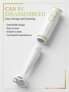 SOKANY 這款強效電動攪拌機是一款 200W 功率的便攜式手持攪拌機，具有兩種攪拌速度和渦輪模式。配備 304 不鏽鋼刀片，易於抓握的設計使其成為製作湯品的完美選擇 - 白色 - 查看 5