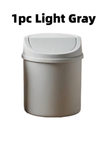 Mini Trash Can With Twist Lid Design To Prevent Odor Leakage Small Desktop Garbage Can For Bathroom Home Coffee Office Minimalist Style Dressing Table Trash Can Storing Fruit Peels And Paper Scraps To Keep Desk Tidy For Women - A - View 15