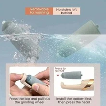 Electric Foot Grinder,With LED Light And Replacement Rollers,Electric Callus Remover,Rechargeable Automatic Foot File,2-Speed Settings,Portable Foot Scrubber/Pedicure Tool For Dry,Cracked,Hard Skin And Calluses,Holiday Essentials,Gift For Men /Women - Multicolor - View 6