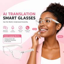 SENBONO AI Smart Bluetooth Glasses With Call Answer/Reject, Hands-Free Calling, Music & Volume Control, AI Translation, Voice Assistant Activation, Built-In Mic & Speakers For IOS & Android, Fashion Glasses - View 6