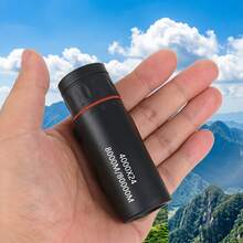 1pc 4000*24 Ultra Clear Long Distance Monocular Telescope, Compact Non-Slip Handheld Body, Lightweight Wear-Resistant And Drop-Proof; Suitable For Outdoor Hiking, Mountain Forest Exploration, Sports Events, Theater Performances, Suburban Sightseeing, Travel Scenic Viewing, High Magnification Clear Imaging, Unisex Portable Viewing Monocular - Black - View 2