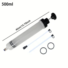 500ml Locomotive Liquid Extractor, Car Oil Change Brake Exhaust Pump, Manual Vacuum Transfer Distribution Liquid Pump, Oil Extractor Suitable For Cars, Car Fuel Extraction Pump, Oil Pump Manual Tool - Black - View 7