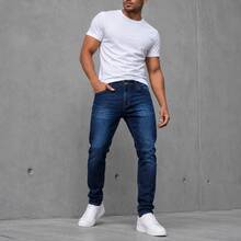 Men Pants - Azul lavado medio - Ver 4