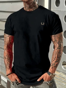 Men T-Shirts - 黑色 - 查看 1