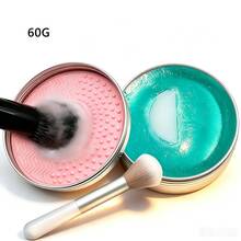Makeup Brush Cleaning Soap With Silicone Cleaning Pad, Solid Brush Cleaner, Deep Cleaning For Makeup Brushes And Beauty Sponges - Multicolor - View 14