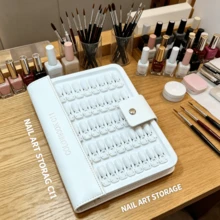 150片美甲色號展示書，附可拆卸非磁性指甲油色卡、可拆卸支架，適用美甲沙龍收納，耐用輕量結構，可拆卸設計方便客製化，非磁性固定系統 - 白色 - 查看 7