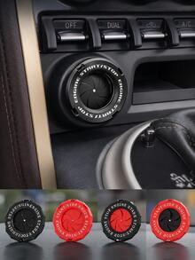 1pc Car Engine Start Stop Button Cover, Push To Start Button Ignition Cover, Spin Rotary One Button Start Switch Protector, Anti-Scratch Universal Car Interior Accessories Decoration Ring For Cars & Motorcycles - A - View 2