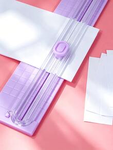 1 buah Pemotong Kertas Dua Arah, Tampilan Skala Inci/CM, Pemotong Kertas A4, Pemotong Kertas Foto Portabel, Alat Pemotong Kertas Kantor, Pisau Baja Tahan Karat, Cocok untuk Pembuatan Kartu DIY, Perlengkapan Kerajinan, Hadiah Guru, Aksesoris Rumah - Pemotong kertas - View 6