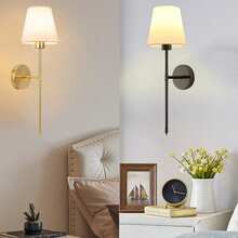 2 buah Lampu Dinding Bertenaga Baterai, Lampu Dinding Nirkabel Warna Emas dengan Kontrol Jarak Jauh, 9 Mode Warna, Lampu Dinding Isi Ulang, Cocok untuk Kamar Tidur dan Ruang Tamu - A - View 9